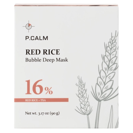 P.Calm - Red Rice Bubble Deep Mask - Beruhigende & Reinigende Blubbermaske - 90g