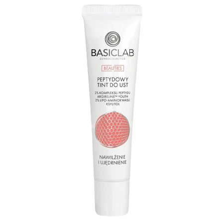 BasicLab – Dermokosmetik Beauties Peptid-Lip Tint, Bubble Gum, Feuchtigkeitsversorgung und Straffung - 15ml 