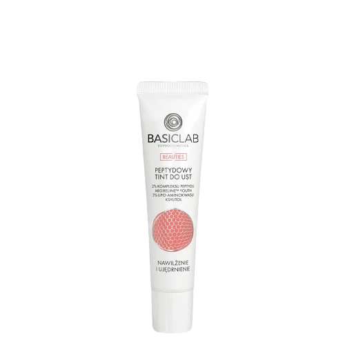BasicLab – Dermokosmetik Beauties Peptid-Lip Tint, Bubble Gum, Feuchtigkeitsversorgung und Straffung - 15ml
