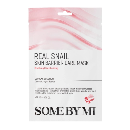 Some By Mi - Real Snail Skin Barrier Care Mask - Stärkende Tuchmaske  - 20g