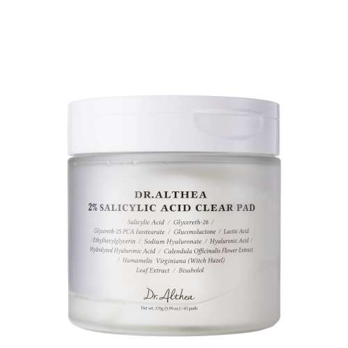 Dr. Althea - 2% Salicylic Acid Clear Pad - Reinigende Pads mit 2% Salicylsäure - 60 Stk.