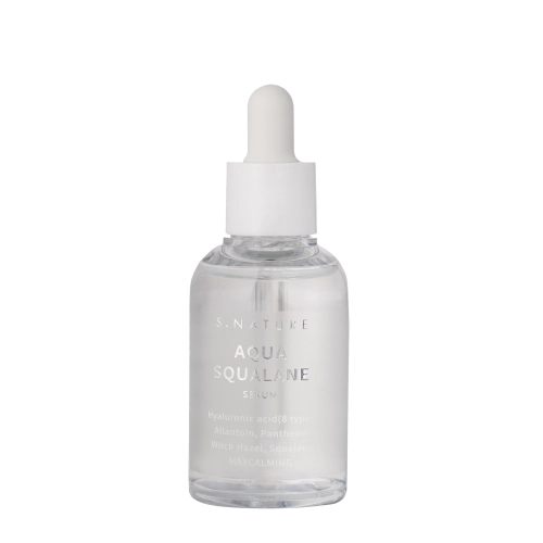 S.Nature - Aqua Squalane Serum - Feuchtigkeitsspendendes Gesichtsserum mit Squalan - 50ml