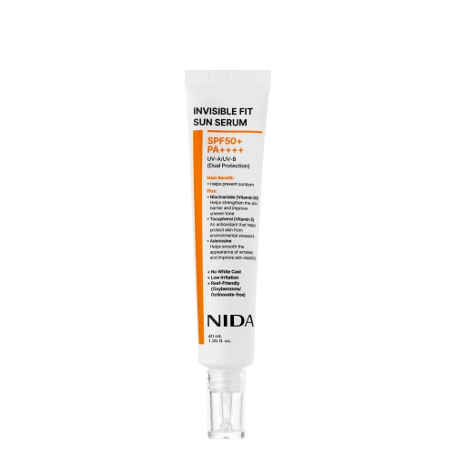 NIDA - Invisible Fit Sun Serum - Gesichtsserum mit Sonnenschutz - 40ml