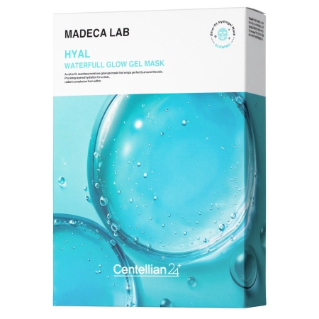 Centellian24 – Hyal Waterfull Glow Gel Mask – Set mit feuchtigkeitsspendenden Gel-Gesichtsmasken – 5 x 22 ml 