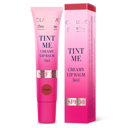 Claresa - Tint Me Creamy Lip Balm 3in1 SPF 30 - Getönter Lippenbalsam mit SPF 30 - Sorbet - 12 ml