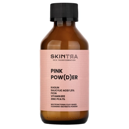 SkinTra - Pink Pow(d)er - Multifunktionales reinigendes und enzymatisches Pulver auf der Basis von Tonerde  - 40g