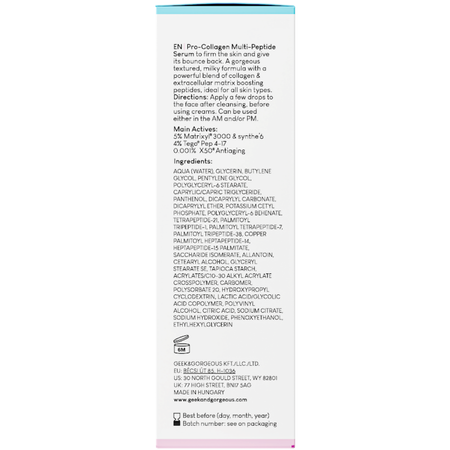 Geek & Gorgeous - Power Peptides - Stimulierendes Peptid-Serum - 30ml