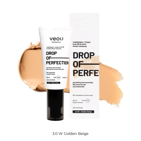 Veoli Botanica - Drop Of Perfection - Glättende & abdeckende BB-Creme - 3.0 W - Golden Beige - 30ml
