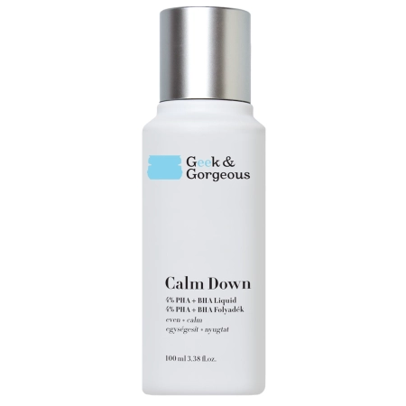 Geek & Gorgeous - Calm Down - Sanftes Peeling für empfindliche Haut mit 4% PHA- und BHA-Säuren - 100ml