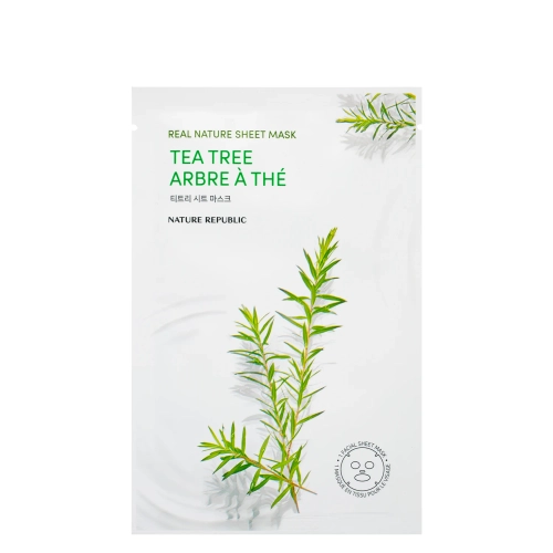 Nature Republic - Real Nature Tea Tree Sheet Mask - Tuchmaske mit Teebaumextrakt - 1 Stk./23ml