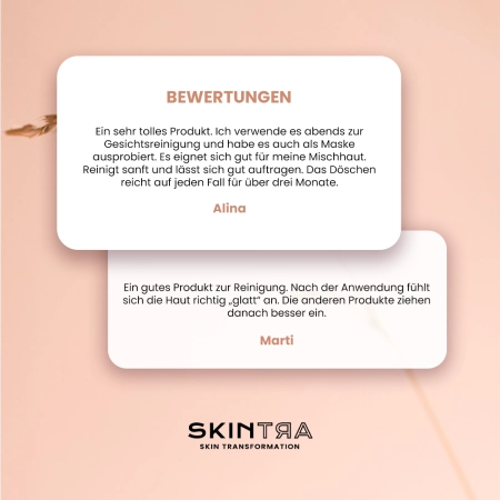 SkinTra - Pink Pow(d)er - Multifunktionales reinigendes und enzymatisches Pulver auf der Basis von Tonerde  - 40g