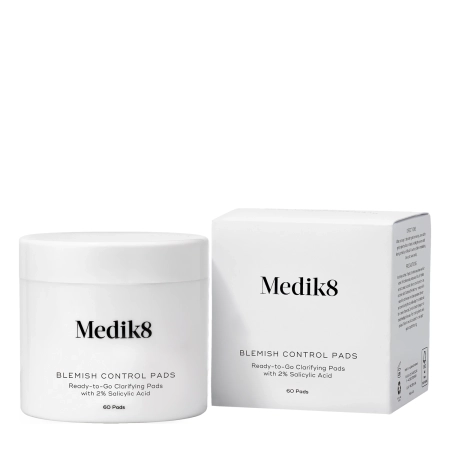 Medik8 - Blemish Control Pads - Ready-to-Go Clarifying Pads - Alkoholfreie Peeling-Pads für problematische Haut - 60Stk.