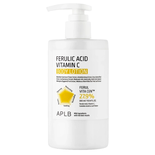 APLB - Ferulic Acid Vitamin C Body Lotion - Aufhellende Körperlotion mit Ferulasäure und Vitamin C - 300 ml
