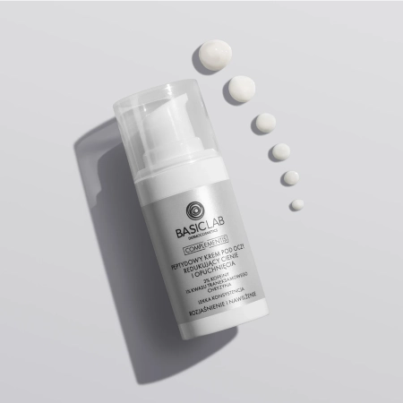 BasicLab - Aufhellung und Feuchtigkeitsversorgung - Peptid-Augencreme zur Reduzierung von Augenringen und Schwellungen - 15ml