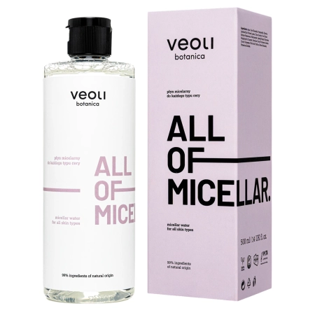 Veoli Botanica – ALL OF MICELLAR – Sanftes Mizellenwasser für jeden Hauttyp – 500 ml