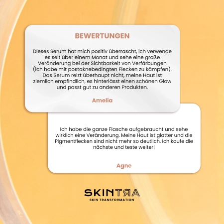 SkinTra - Eraser - Serum gegen Verfärbungen mit Vitamin C 10% - 30ml 