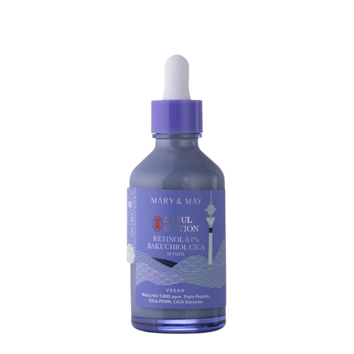 Mary&May - Retinol 0.1% Bakuchiol Cica Serum - Straffendes Gesichtsserum mit Retinol - 80ml