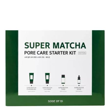 Some By Mi - Super Matcha Pore Care - Starter Kit - Kosmetikset zur Bekämpfung erweiterter Poren