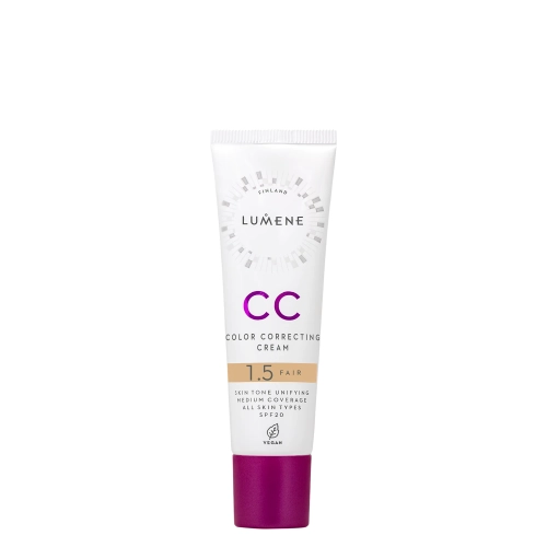 Lumene - CC Color Correcting Cream SPF 20 - Korrigierendes CC-Foundation - 1,5 Fair - 30ml