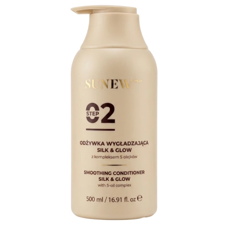 SunewMed+ - Silk&Glow Smoothing Conditioner - Glättende Haarspülung mit einem Komplex aus 5 Ölen - 500 ml