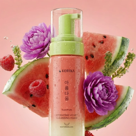 KORIKA - SuperFruits Hydrating Velvet Cleansing Foam - Feuchtigkeitsspendender Gesichtsreinigungsschaum - 150 ml