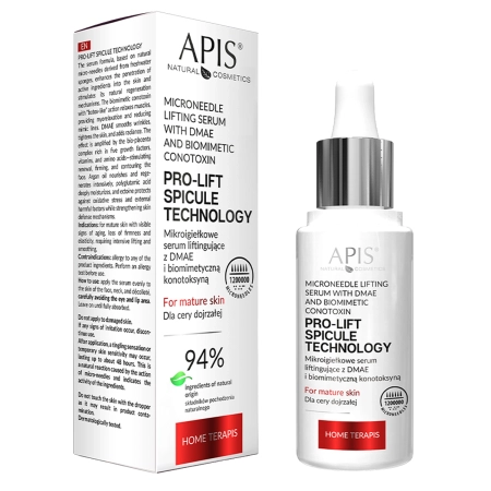 Apis – Pro-Lift Spicule Technology Home TerApis – Mikronadel-Lifting-Serum mit DMAE und biomimetischem Conotoxin – 30 ml