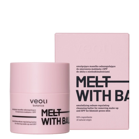 Veoli Botanica - Melt With Balance - Emulgierende, talgregulierende Make-up-Entferner-Butter für Haut mit Unreinheiten - 40g