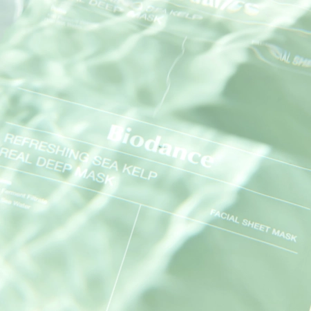 Biodance - Refreshing Sea Kelp Real Deep Mask - Lindernde und feuchtigkeitsspendende Gesichtsmaske - 1 Stück/34g