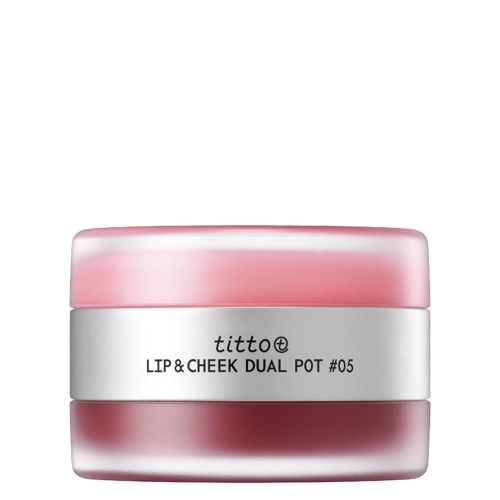 titto - Lip & Cheek Dual Pot - Duo für Lippen und Wangen - #05 City Pink/Purple Never Die - 10 g