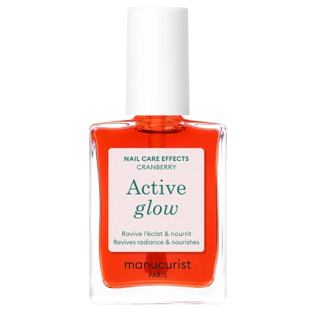 Manucurist - Active - Active Glow - Pflegender 2-in-1-Nagellack - Cranberry - 15ml
