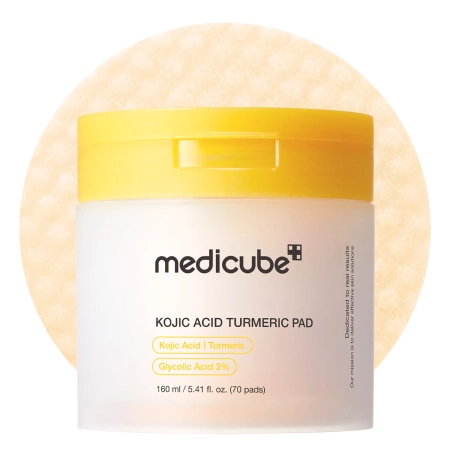 Medicube - Kojic Acid Turmeric Pad – Pads mit Kojisäure – 160 ml/70 Stück