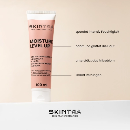 SkinTra - Moisture Level Up - Feuchtigkeitsspendende und nährende Maske für Gesicht und Augenpartie - 100 ml