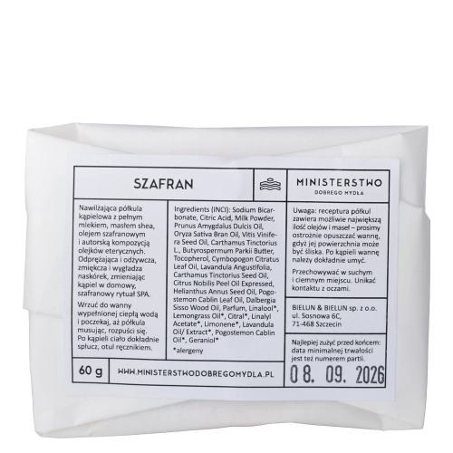 Ministerstwo Dobrego Mydła - Safran-Badekugel - 60g