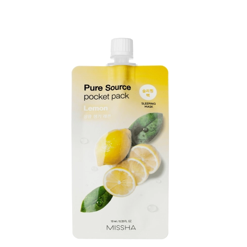 Missha - Pure Source Pocket Pack - Lemon - Aufhellende Gesichtsmaske - 10ml