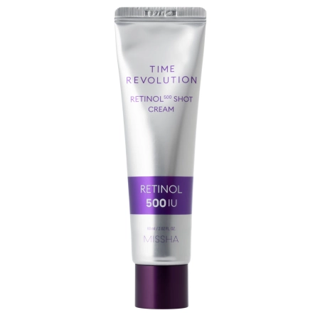Missha - Time Revolution Retinol 500 Shot Cream - Straffende Gesichtscreme mit Retinol - 60 ml