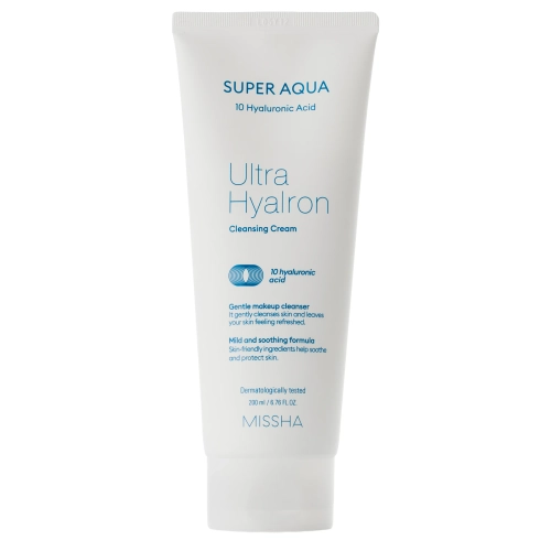 Missha - Super Aqua Ultra Hyalron Cleansing Cream – Reinigungscreme mit Hyaluronsäure – 200ml
