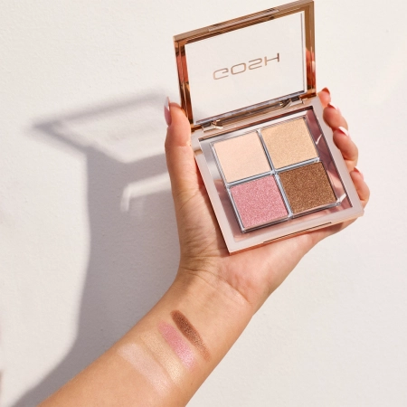 GOSH – Glow Palette – Highlighter-Palette für das Gesicht – 001 Fourfilled – 11,6g