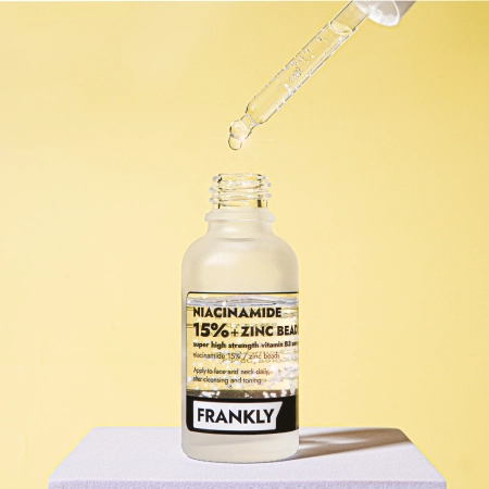 Frankly - Niacinamide 15% Zinc Beads Serum - Serum für Unvollkommenheiten mit Niacinamide 15% und Zink - 30ml