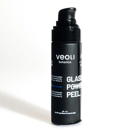 Veoli Botanica - Glass Skin Power Peel - Feuchtigkeitsspendendes und aufhellendes Gel-Peeling für das Gesicht - 30 ml