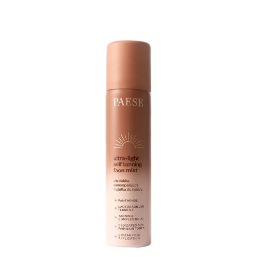 Paese – Ultra-Light Self Tanning Face Mist – Ultraleichter Selbstbräunungs-Gesichtsnebel – 75 ml