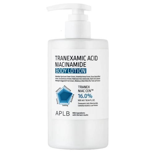 APLB - Tranexamic Acid Niacinamide Body Lotion - Feuchtigkeitsspendende Körperlotion mit Tranexamsäure und Niacinamid - 300 ml