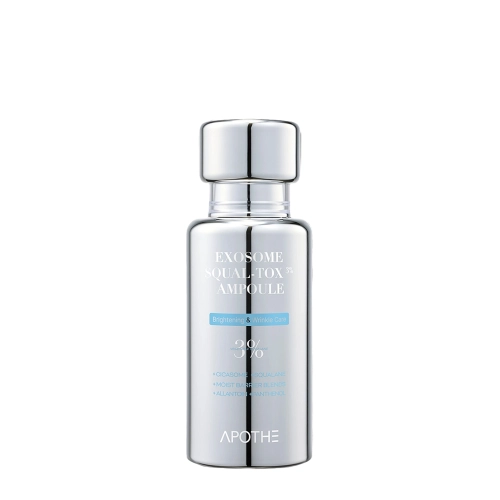 APOTHE - Exosome Squal-Tox 3% Ampulle - Intensiv feuchtigkeitsspendendes Gesichtsserum mit Exosomen - 30ml