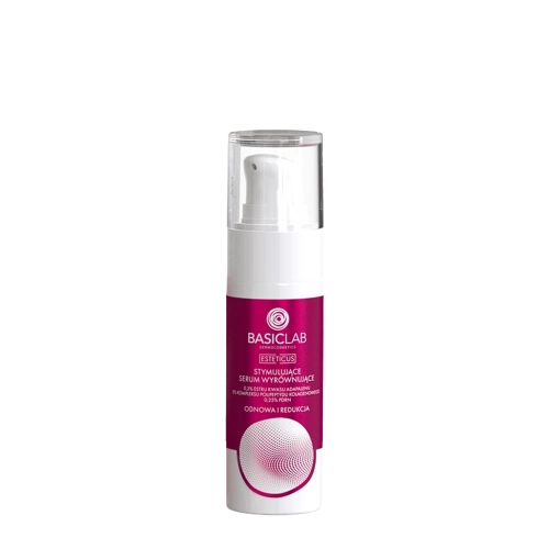 BasicLab - Esteticus - Stimulierendes, glättendes Serum, 0,3 % Adapalen-Säure-Esther, 5 % Kollagen-Polypeptid-Komplex, 0,25 % PDRN – 30 ml