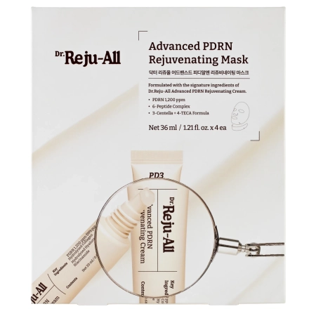 Dr. Reju-All - Advanced PDRN Rejuvenating Mask - Regenerierende und Straffende Tuchmaske - 4 Stück/36ml