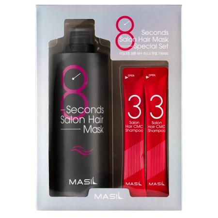 Masil - 8 Seconds Salon Hair Mask Set - Haarpflege-Set: Shampoo und Haarmaske - 350 ml