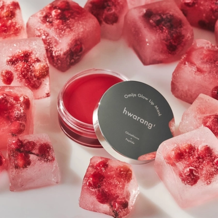 hwarang - Omija Glow Lip Mask - Nährende Lippenmaske - 15 ml, Lippenmaske mit Squalan