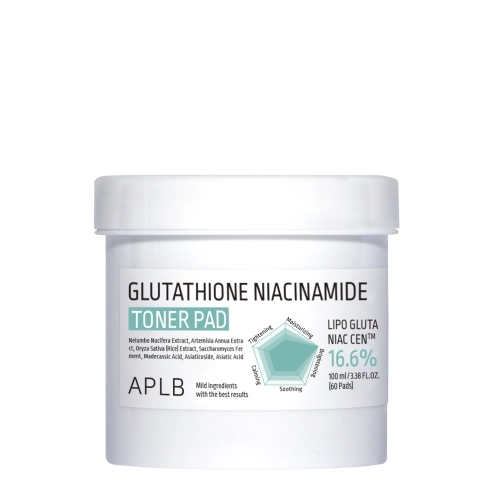 APLB - Glutathione Niacinamide Toner Pad - Aufhellende Gesichtspads - 60pcs/100ml