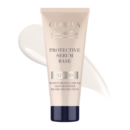 Claresa - Protective Serum Base SPF 30 - Feuchtigkeitsspendende Serum-Basis fürs Gesicht mit LSF 30 - 30ml