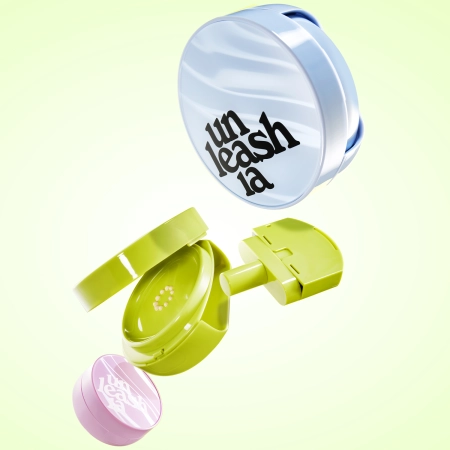 Unleashia - Satin Wear Healthy-Green Cushion Cover Package - Foundation-Verpackung - 1pc