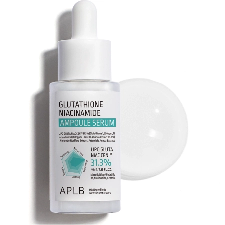 APLB - Glutathione Niacinamide Ampoule Serum - Aufhellendes Gesichtsserum - 40ml